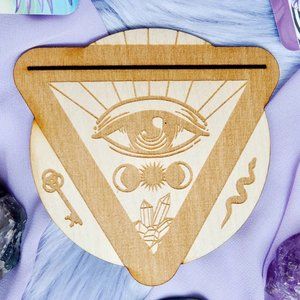 ✨ NWOT: Third Eye Wooden Tarot Card Stand ✨